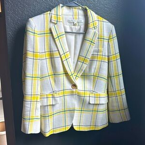 Veronica Beard schoolboy yellow plaid jacket blazer. Excellent used condition.